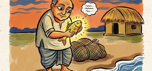 Illustration for The Golden Fish