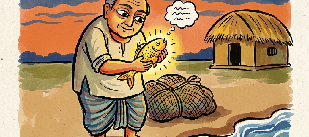 Illustration for The Golden Fish