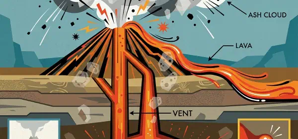 Illustration for The Hot and Sizzling Volcano