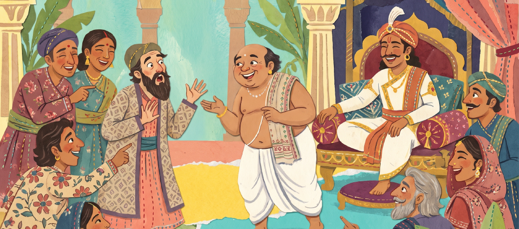 Illustration for The Jester and the Stranger's Language