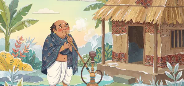 Illustration for The Jester and the Straw Roof