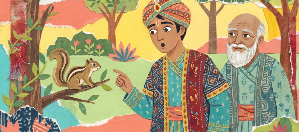 Illustration for The King and the Squirrel