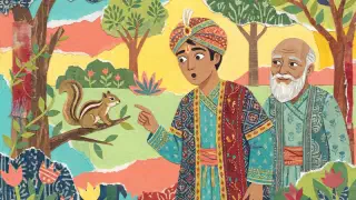 Illustration for The King and the Squirrel