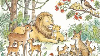 Illustration for The Lion Cub