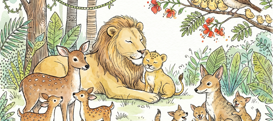 Illustration for The Lion Cub