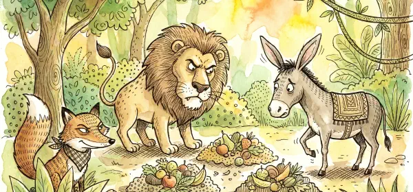 Illustration for The Lion's Share