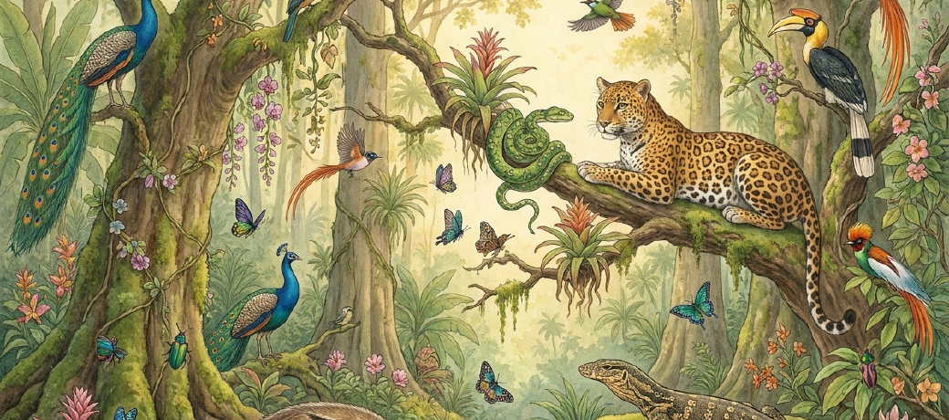 Illustration for The Magical Rainforest