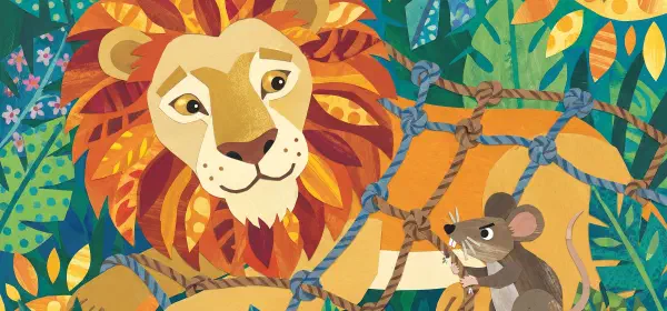 Illustration for The Mouse who Lived in the Lion's Cave
