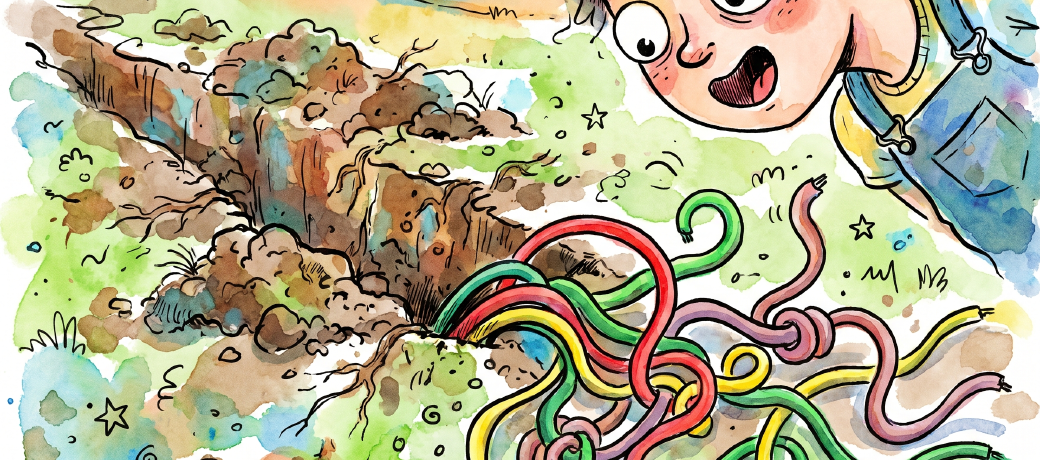 Illustration for The Multicolour Earthworms