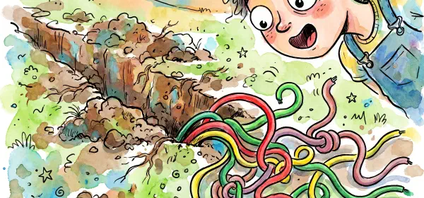 Illustration for The Multicolour Earthworms