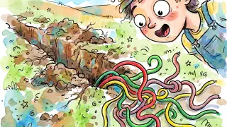 Illustration for The Multicolour Earthworms