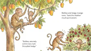 Illustration for The Naughty Baby Monkey