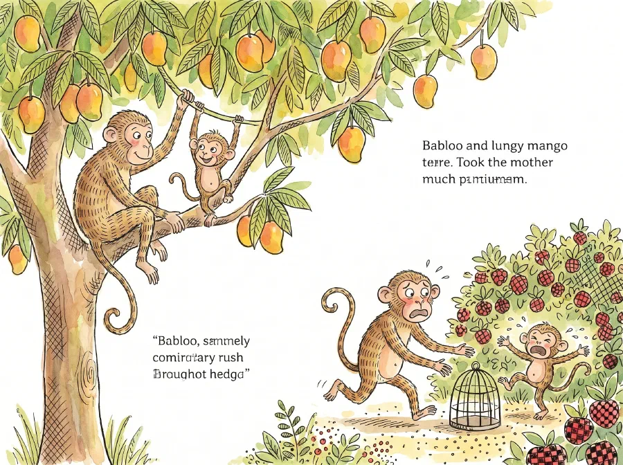 The Naughty Baby Monkey