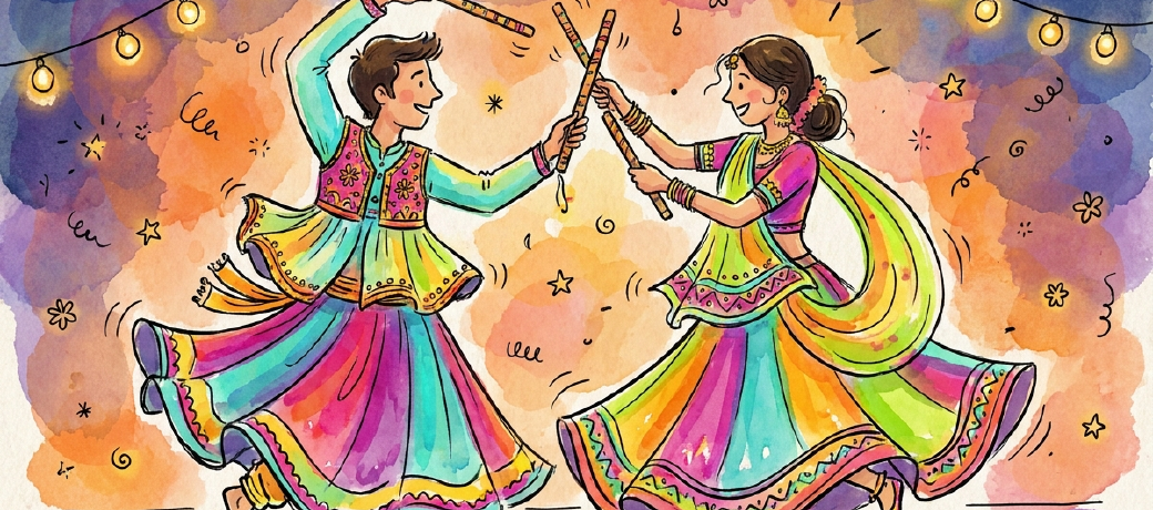 Illustration for Dancing Styles Coloring Pages
