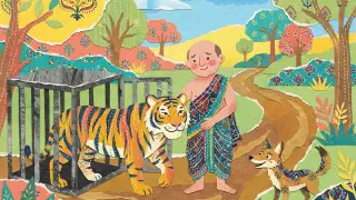 Illustration for The Priest, the Tiger and the Jackal