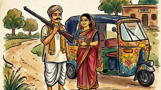Illustration for The School Teacher and the Dacoit