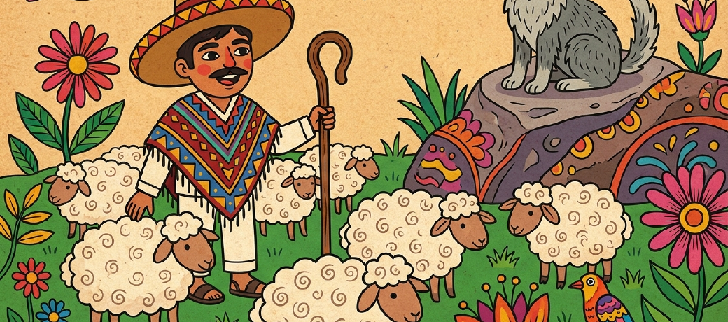 Illustration for The Shepherd's Mistake