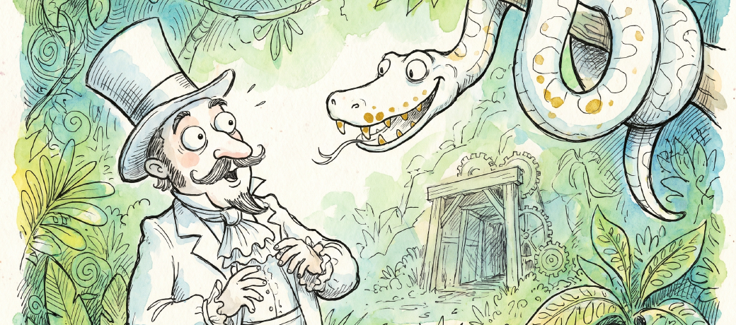 Illustration for The Snake with the Golden Teeth
