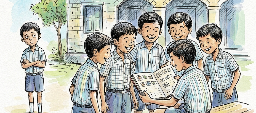 Illustration for The Stamp Album