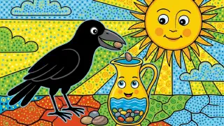 Illustration for The Thirsty Crow