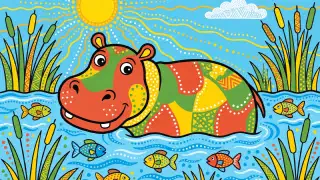 Illustration for The Whopping Hippo