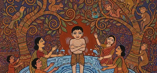Illustration for The Wooden God