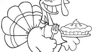 Illustration for Turkey Coloring Pages for Kids
