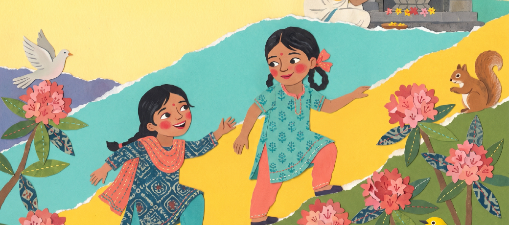 Illustration for Two Girls and a Lotus