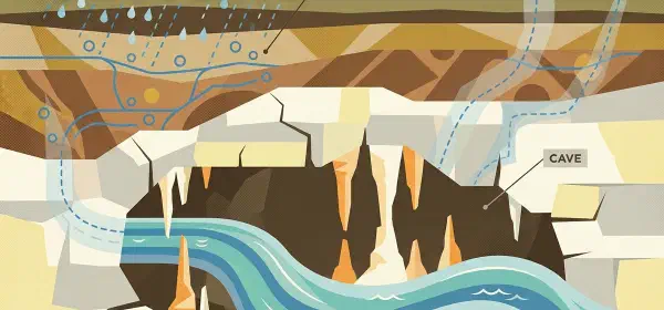 Illustration for Why do some Rivers Flow Underground