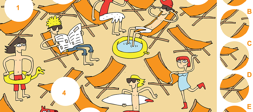 Illustration for The Beach – A Visual Matching Puzzle