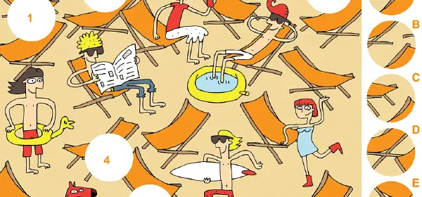 Illustration for The Beach – A Visual Matching Puzzle