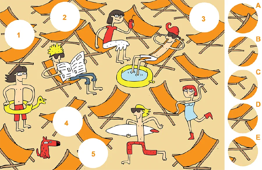 Illustration for The Beach – A Visual Matching Puzzle