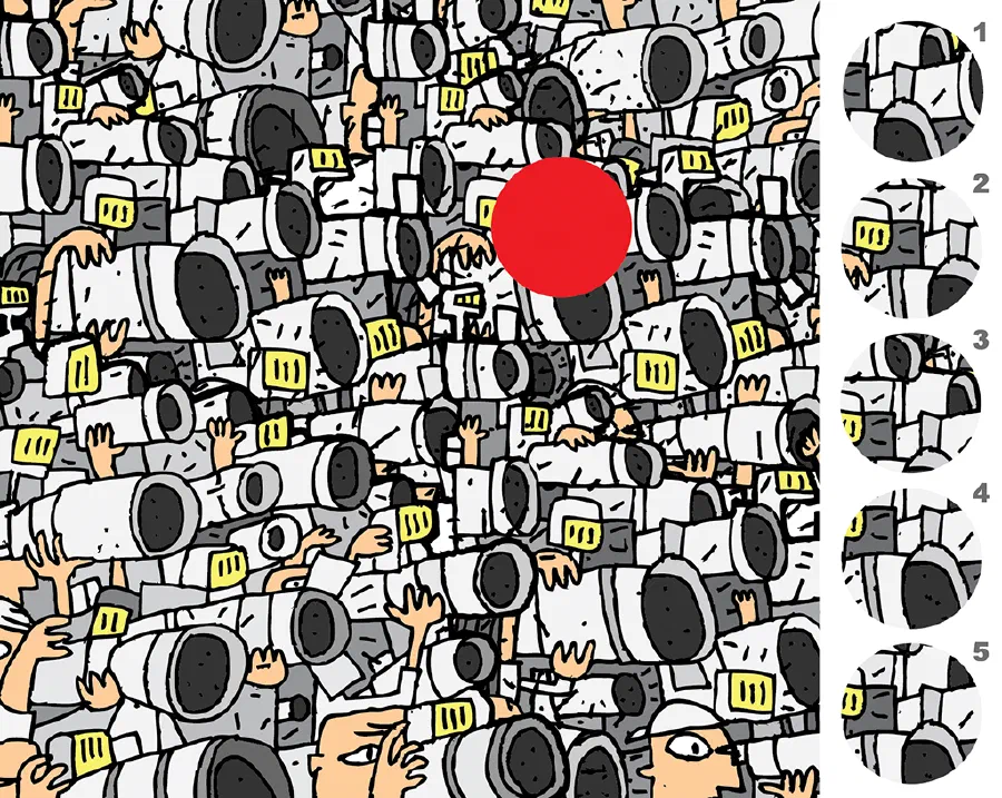 Illustration for Cameras – A Visual Matching Puzzle