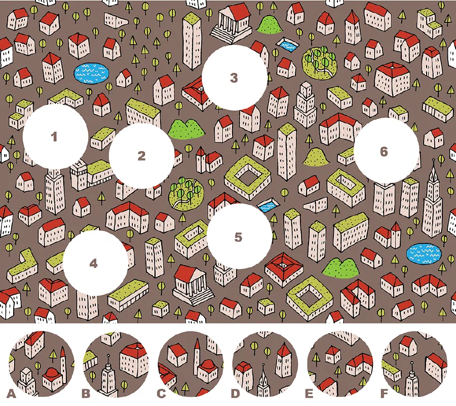 Illustration for City – A Visual Matching Puzzle