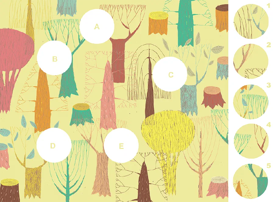 Illustration for Forest – A Visual Matching Puzzle