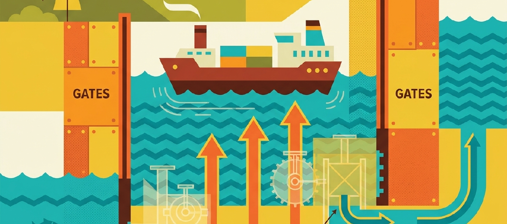 Illustration for What are Canal Locks?