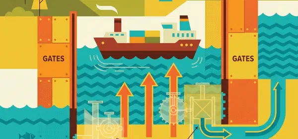 Illustration for What are Canal Locks?