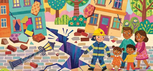 Illustration for What Happens After an Earthquake?