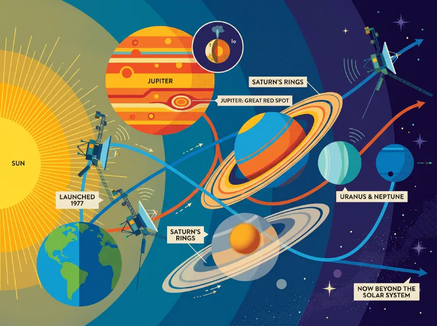 What were the Voyager Missions?