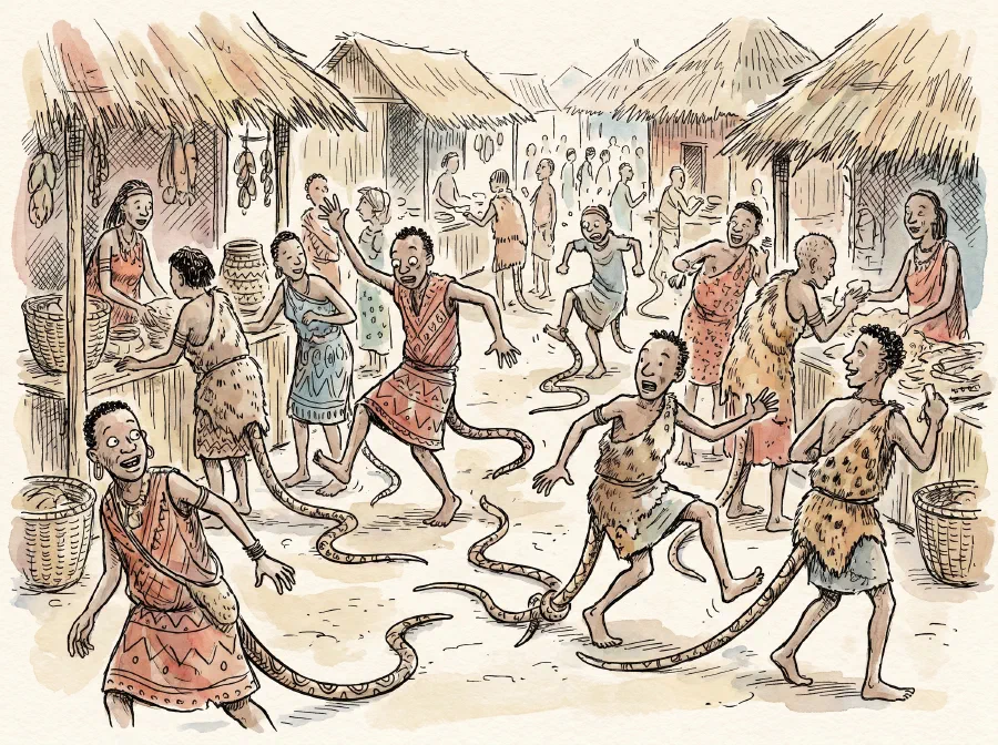When Humans had Tails