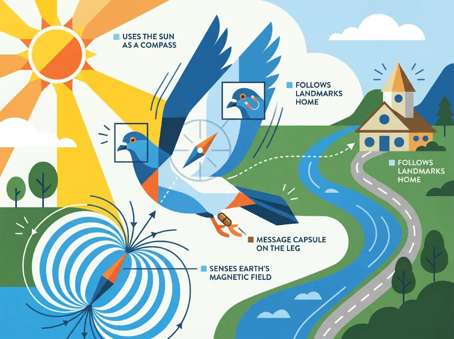 Where does the Pigeon Post Operate?