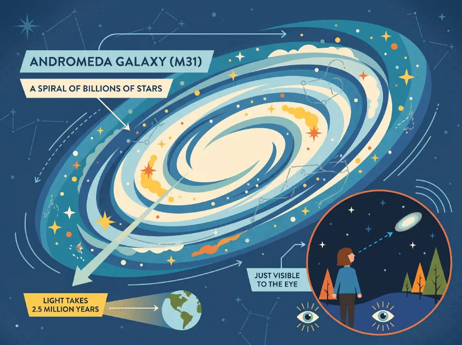 Which Galaxy is Visible to the Eye?