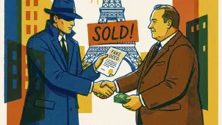 Illustration for Who Sold the Eiffel Tower Twice?