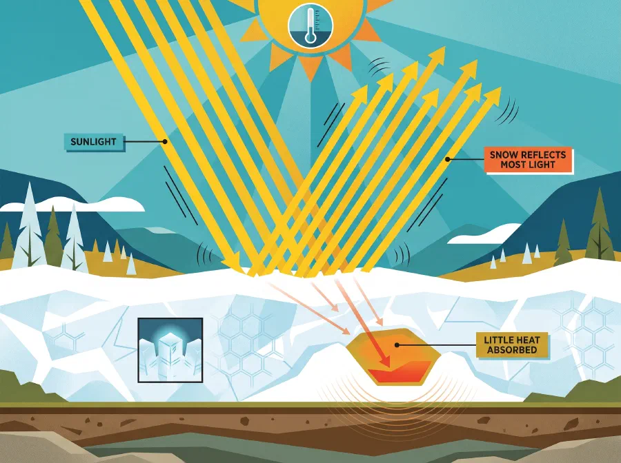 Why can’t the Sun melt Snow?