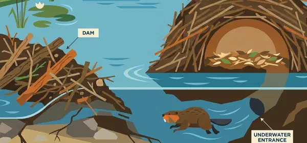 Illustration for Why do Beavers Build Dams?