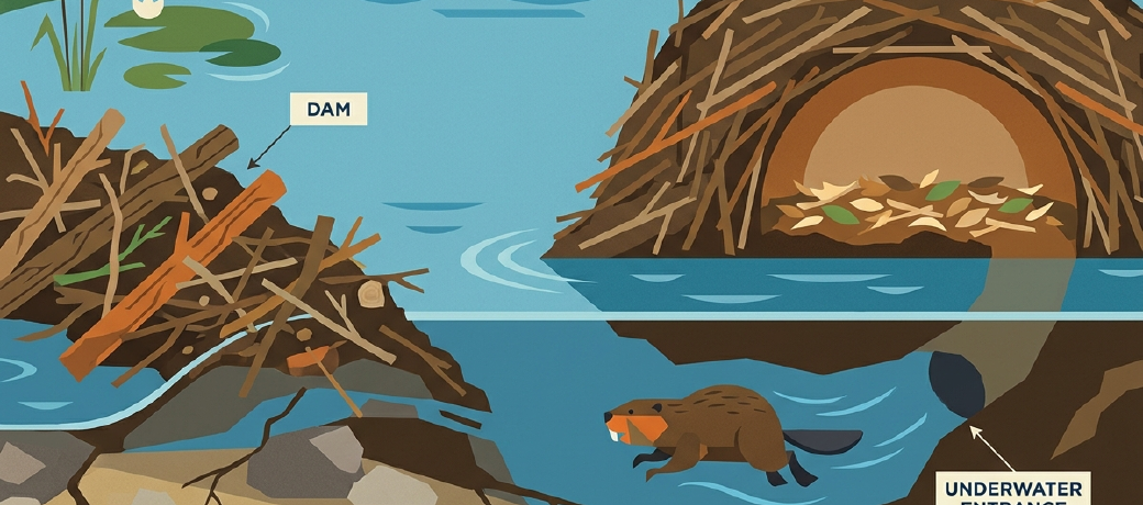 Illustration for Why do Beavers Build Dams?