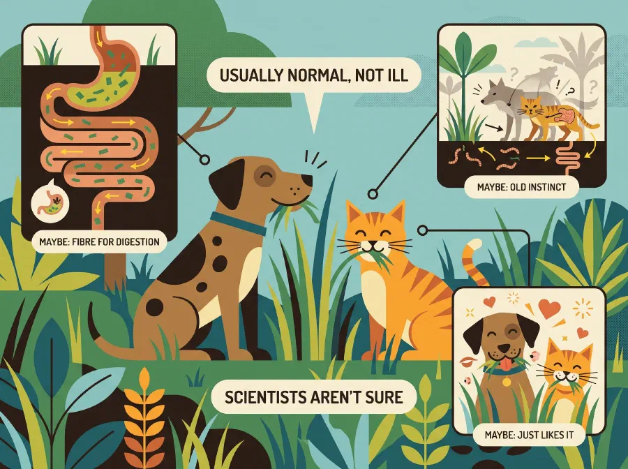 Why do Dogs and Cats Eat Grass?