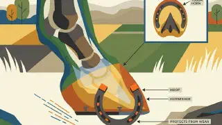 Illustration for Why Do Horses Need Shoes?