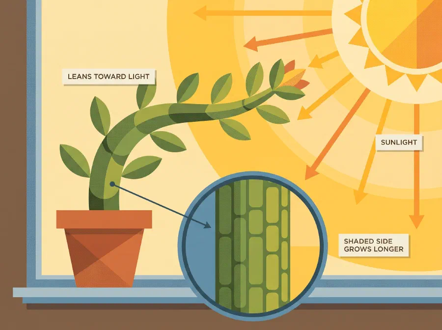 Why do Plants Lean Toward Sunlight?