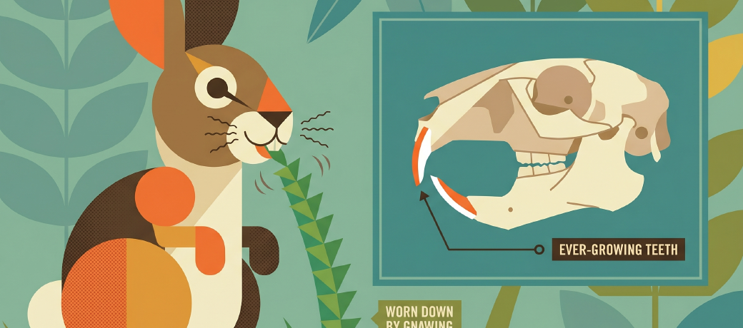 Illustration for Why Do Rabbits have Buck Teeth?